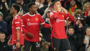 Mason Greenwood festeja su golazo ante Young Boys