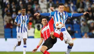 Erick Gutiérrez durante un partido con PSV