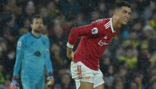 Cristiano Ronaldo durante un duelo con Manchester United