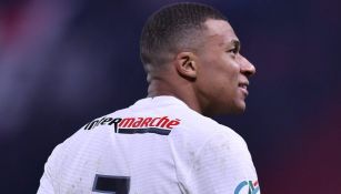 Kylian Mbappé durante un partido con el PSG