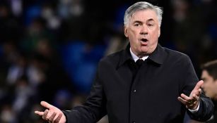 Carlo Ancelotti durante un duelo del Real Madrid