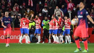 Granada, en festejo de gol