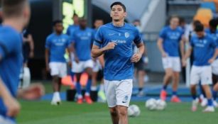 Gerardo Arteaga durante un partido del Genk