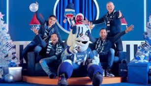 Rayados festejando Navidad