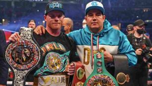 Canelo y Reynoso tras ganarle a Caleb Plant 