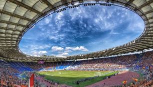 Estadio Olímpico de Roma durante partido de la Serie A