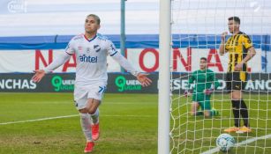 Brian Ocampo durante un partido con Nacional