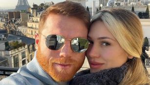 Canelo Álvarez y su esposa Fernanda Gómez en París