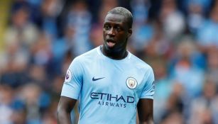 Mendy en un partido con el City