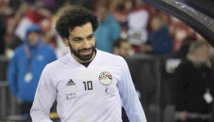 Mohamed Salah jugando con Egipto 