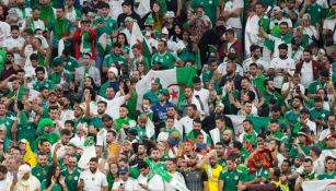 Aficionados argelinos en un partido