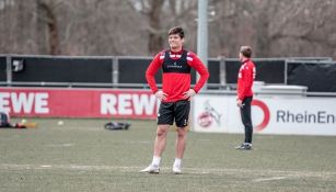 Jorge Meré en un entrenamiento 