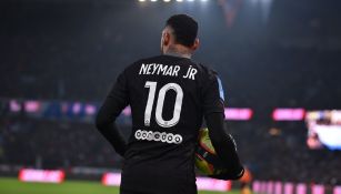 Neymar durante un partido con el PSG