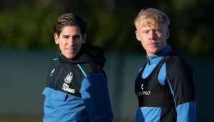 Muñoz entrenó con el Primer Equipo