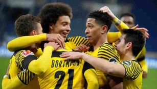 Borussia Dortmund festejando un gol 