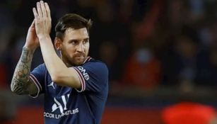 Messi en un partido con el PSG