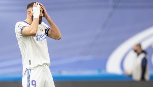 Karim Benzema tras fallar el penalti ante el Elche