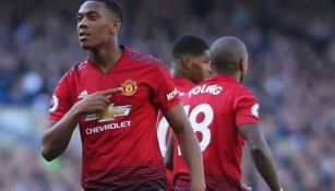 Anthony Martial con el Manchester United 