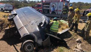 Accidente vehicular en el municipio de Lagos de Moreno, Jalisco