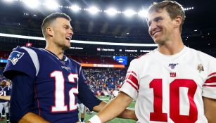 Brady y Manning durante uno de sus enfrentamientos 