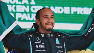 Lewis Hamilton tras ganar el GP de Brasil 