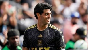 Carlos Vela en un partido de LAFC