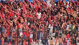 Afición del Atlas presente en la Corregidora para partido ante Querétaro