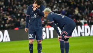 Messi y Neymar durante el partido contra el Real Madrid 