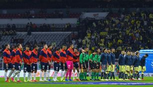 Jugadores de Chivas y América previo a un Clásico