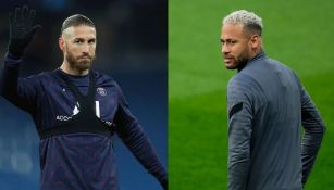 Ramos y Neymar contemplan su salida del PSG