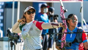 Ana Paula Vázquez representando a México en tiro con arco