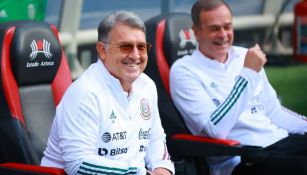 Gerardo Martino durante un juego de México 