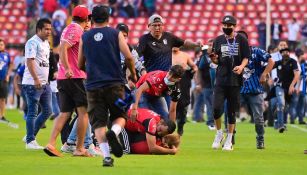 Trifulca en el Estadio Corregidora entre aficionados de Querétaro y Atlas