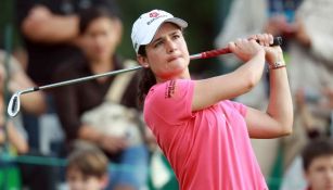 Lorena Ochoa en un torneo de golf