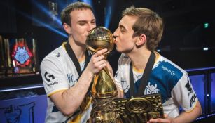 Caps y Perkz tras ganar el MSI 2019