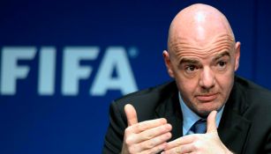 Gianni Infantino en conferencia 