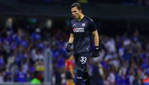 Sebastián Jurado durante un partido con Cruz Azul