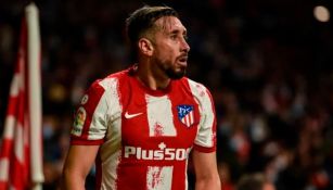 Héctor Herrera en juego con el Atlético de Madrid