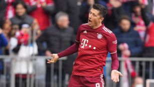 Lewandowski en un partido de Bayern Múnich 