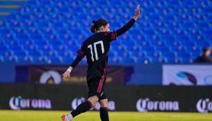 Marcelo Flores durante un partido con el Tri Sub 20