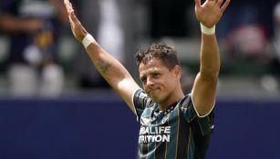 Javier Hernández en un partido del LA Galaxy