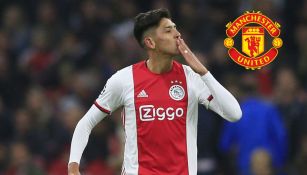 Edson Álvarez en un partido del Ajax