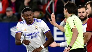 David Alaba en un partido con el Real Madrid