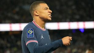 Mbappé en un partido del PSG