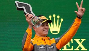 Lando Norris tras subir al podio