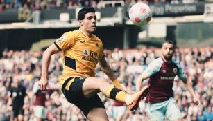 Raúl Jiménez en el partido vs Burnley 