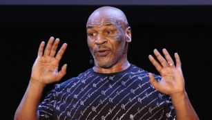 Mike Tyson en una conferencia 