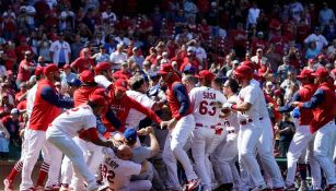 Cardinals y Mets protagonizaron altercado en el Busch Stadium