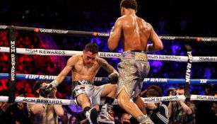 Óscar Valdez contra las cuerdas ante Shakur Stevenson