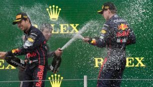 Verstappen y Checo Pérez en el GP de Emilia Romaña 